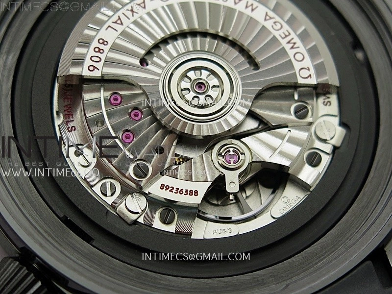 Seamaster 300m 43.5mm Black Ceramic VSF 1:1 Best Edition Black Dial on Black Rubber Strap A8806